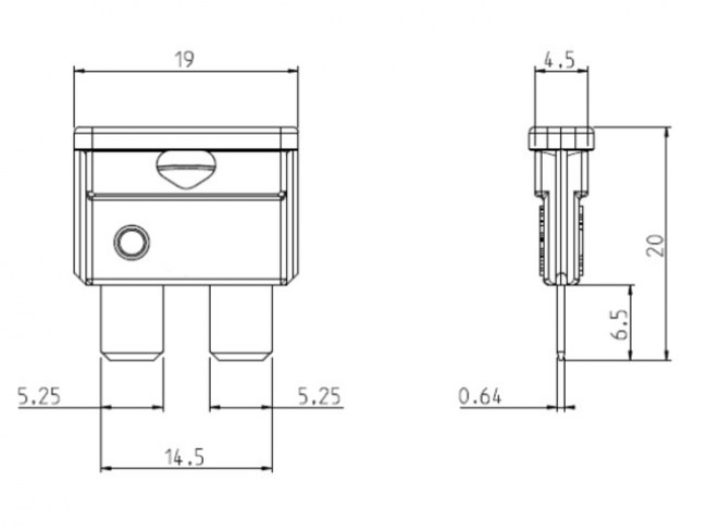 Osigurač auto, 35A 19mm